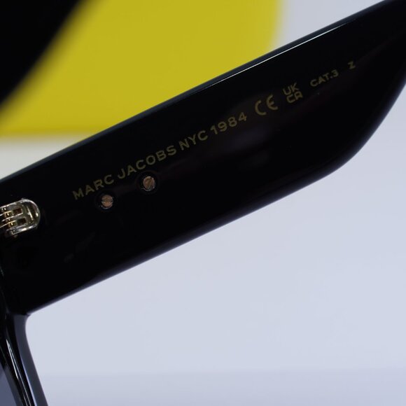 Marc Jacobs MARC 646/S 008A WJ Square Sunglasses - Black\Grey Polarized - Picture 8 of 9